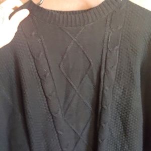 Black knit sweater